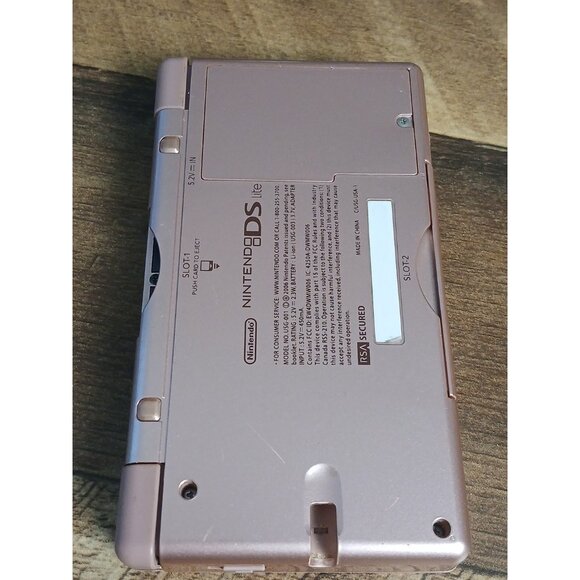 Nintendo DS Lite Metallica Rose Pink USG-001 Handheld W/ Charger & Stylus Tested - Picture 13 of 14